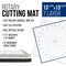 14" x 14" Self-Healing Cutting Mat 7-Ply - Rotary White/Blue Craft Mat, Non-Slip Cutting Mats for Crafts, Sewing, Quilting, Scrapbooking